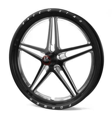 Race Star 63 Pro Forged 15x3.50 Lug Mount Black Anodized/Machined 5x4.50BC 1.75BS - 63-53545172B