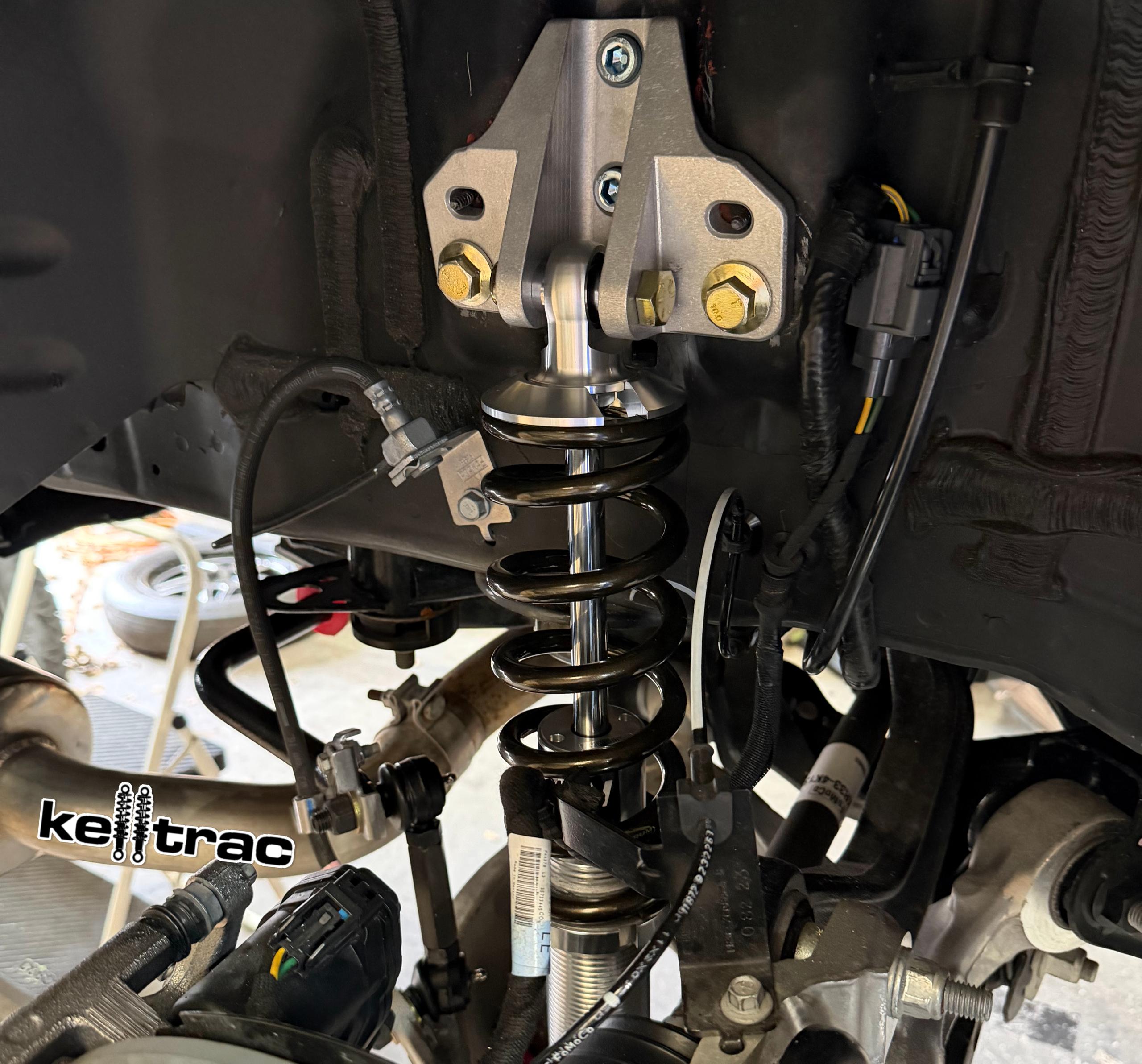 KellTrac Double Adjustable Rear Coilover Kit, STREET-STRIP (2015-2025 Mustang) - KTI-RCO15DA-SS