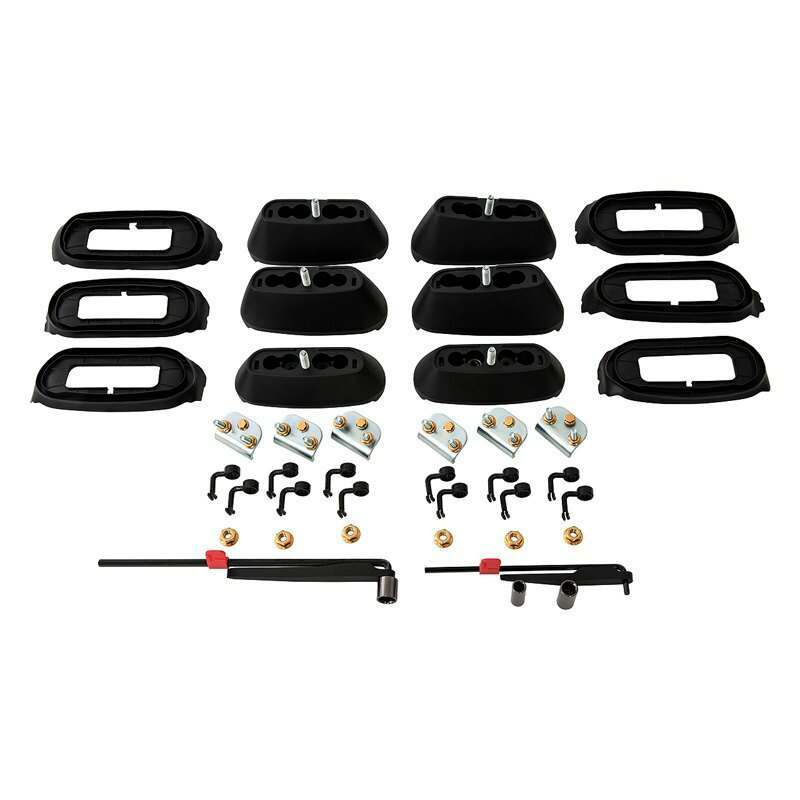 Rhino-Rack Flush & Raised Rail Side Mount RCP Base Kit - 4 pcs - RCP66-BK