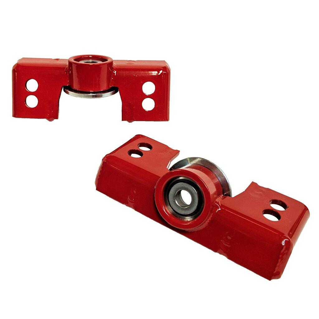 J&amp;M 25350R 2015-2026 Ford Mustang Adjustable Rear Upper Shock Mounts – Red
