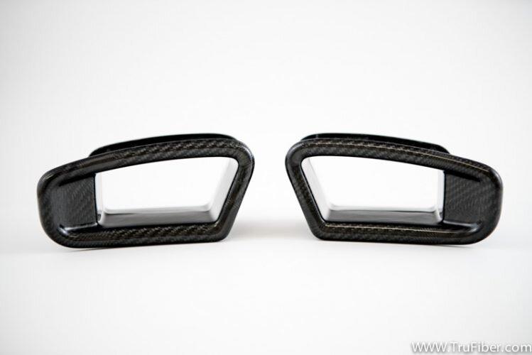 TruCarbon Carbon Fiber Seat Inserts (2010-2023 Mustang w/ Factory Recaros) - TC010-LG275