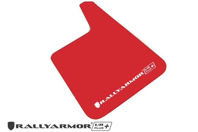 Rally Armor Red Mud Flap/White Logo - MF20-URP-RD/WH