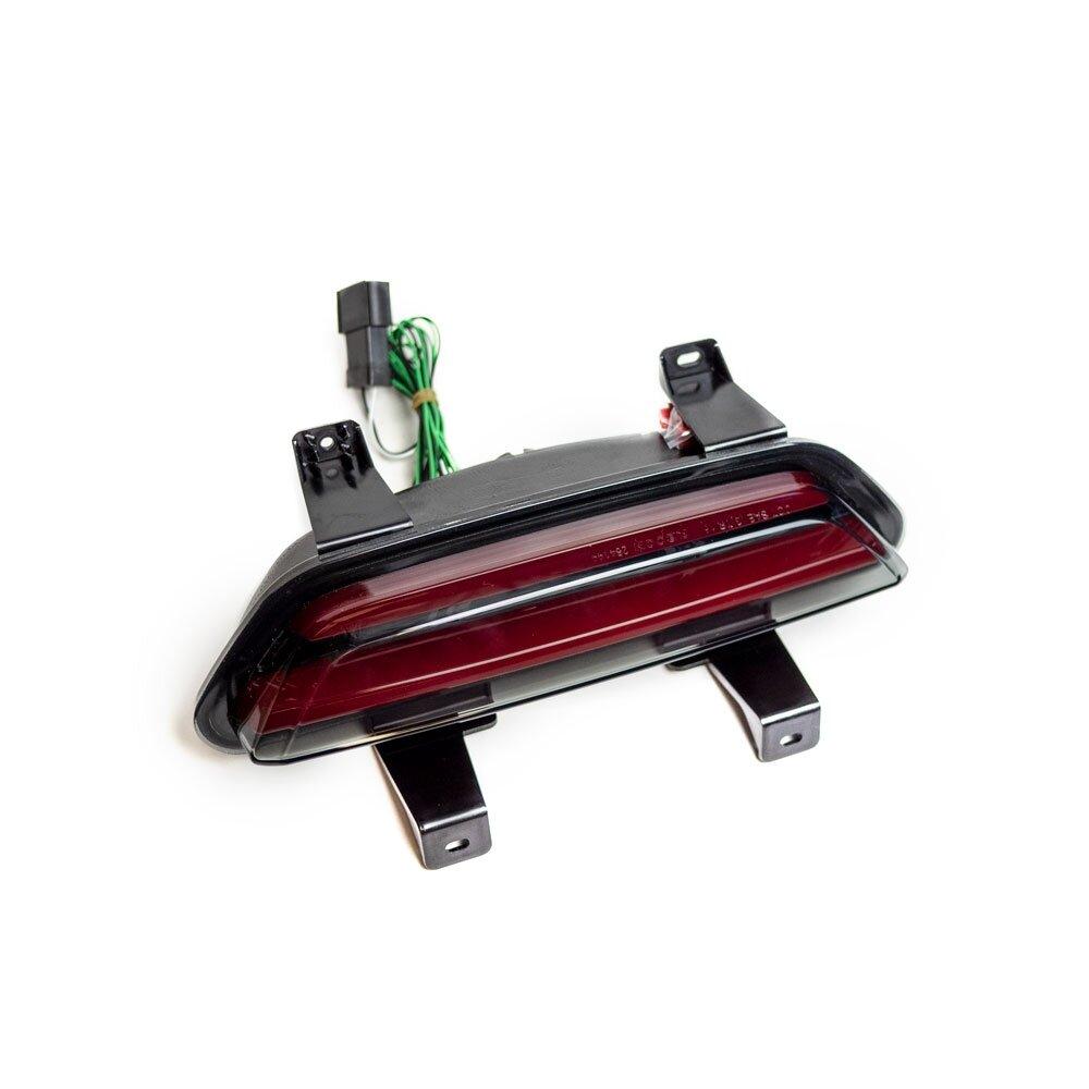 Recon 264144BK 2015-2017 Mustang Rear Lower Bumper Center Mounted Reverse & Running/Brake Light Kit – Smoked Lens