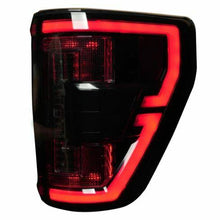 Recon OLED Tail Lights (Replaces OEM LED Style Tail Lights) - Smoked Lens (2021-2023 Ford F-150 / Raptor) - 264568BK