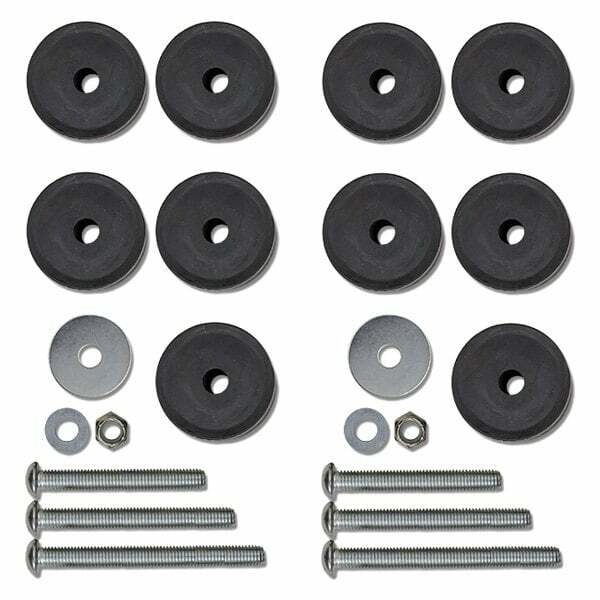 Rock Krawler 07-18 Jeep Wrangler JK/JKU / 97-06 Wrangler TJ Stackable Front & Rear Bump Stop Kit - RK06105