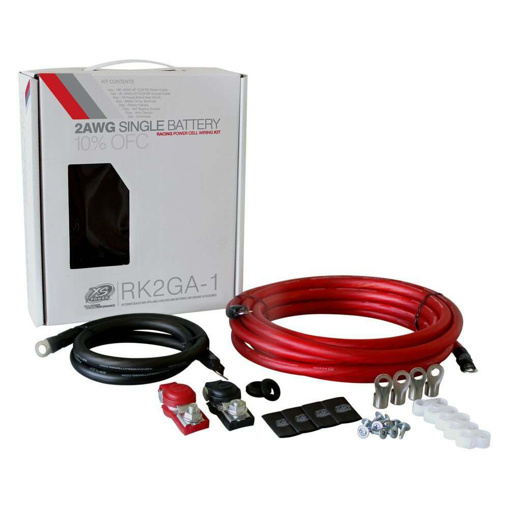 XS Power XP FLEX, 2 AWG, Single Battery, Light-Weight Racing Cable Kit - RK2GA-1