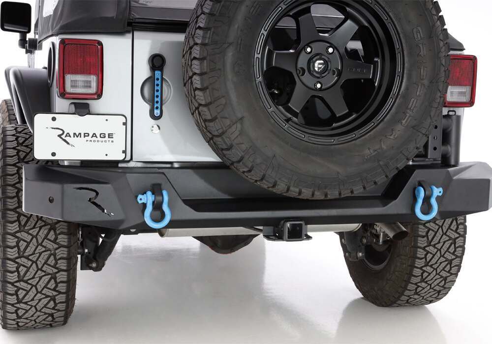 Rampage Trailguard Rear Bumper (2007-2018 Jeep Wrangler, Jeep Wrangler JK) - 99619