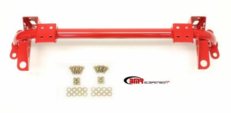 BMR Radiator Support With Sway Bar Mounts - Red (2005-2014 Mustang) - RS003R