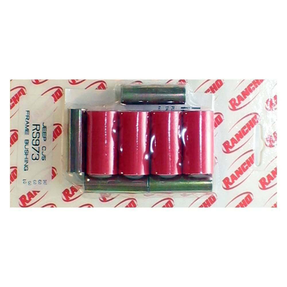 Rancho DuraCrush Ensemble de bagues de suspension (1943-1975 Jeep Willys, Jeep CJ5, Jeep CJ6, Jeep CJ5A, Jeep CJ6A, Willys CJ2A) - RS973