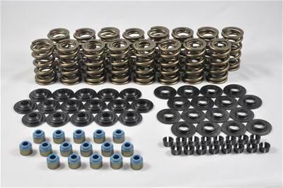 PAC Racing Springs LS Engine Kit, Dual Spring W/ Chrome Moly Retainer and Economy Seals (Qty 1) - PAC-KS16