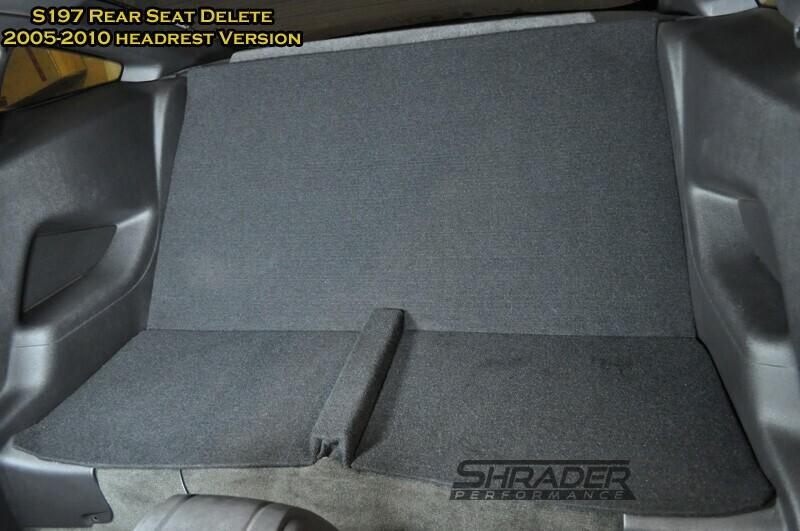 Shrader Performance 05-2010 Mustang Rear Seat Delete (Coupe)