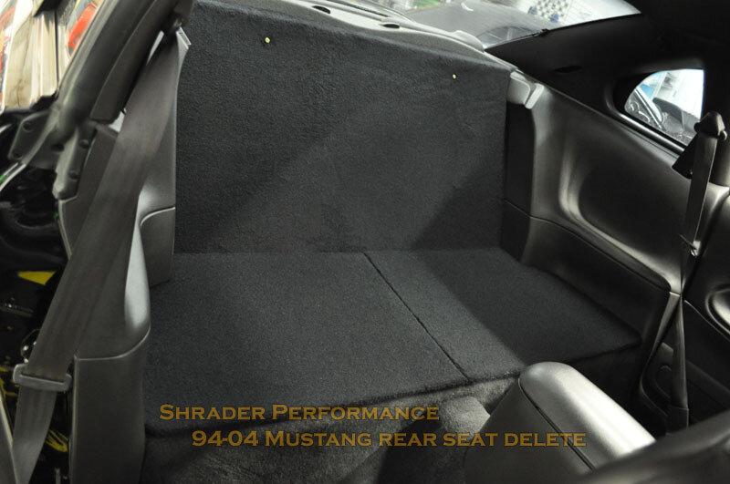 Shrader Performance 94-04 Mustang Rear Seat Delete (Coupe)