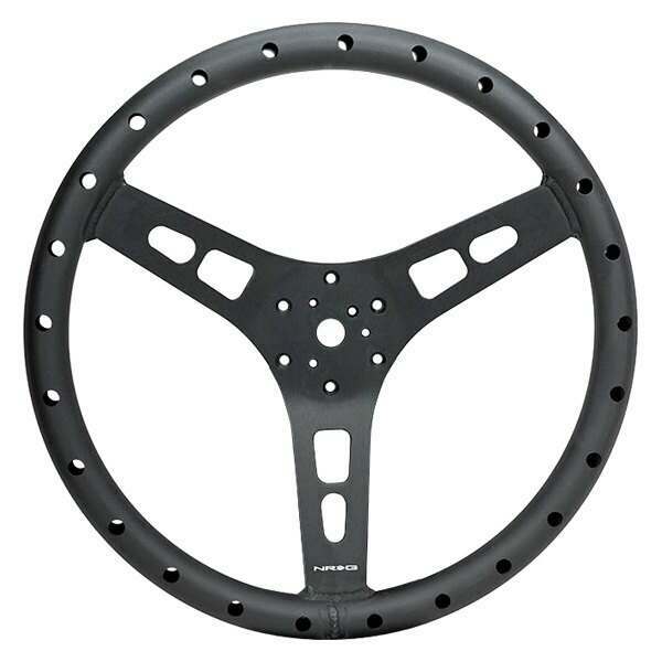 NRG Reinforced Steering Wheel - 380mm Sport Full Aluminum Light Weight Welded Steering Wheel - RST-025MB