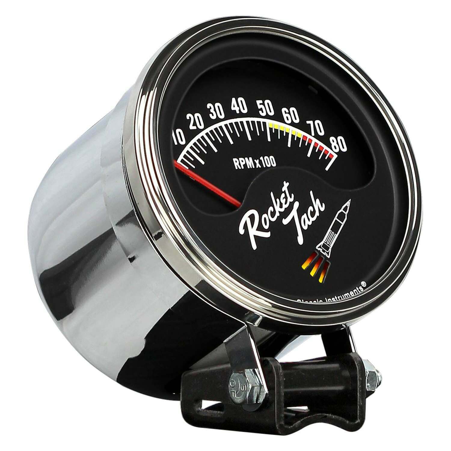 Classic Instruments Rocket Tachometer Chrome - RT80SLF