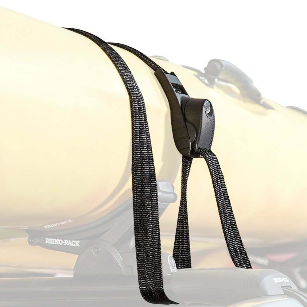 Rhino-Rack Rapid Tie Down Straps - 3.5m/11.5ft - Pair - Black - RTD35L