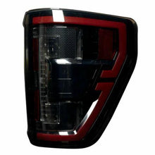Recon OLED Tail Lights (Replaces OEM LED Style Tail Lights) - Smoked Lens (2021-2023 Ford F-150 / Raptor) - 264568BK