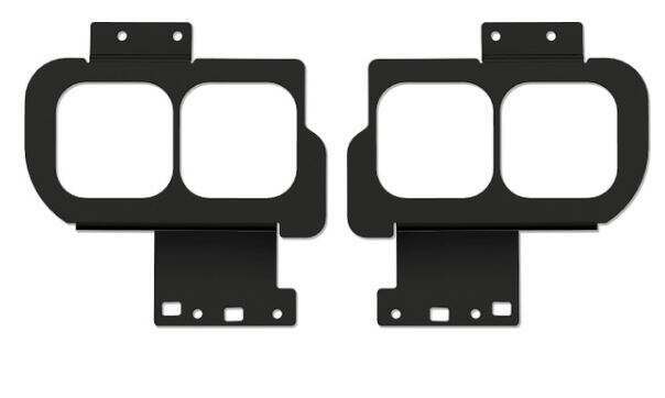 KR Off-Road Dual  Fog Light Brackets - Capable Bumper (2021-2025 Bronco) - 30-2009