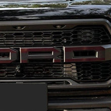 Anchor Room Front Grille Letter Overlays (2017-2020 Raptor) - Gloss Black - 17FR_FGL_