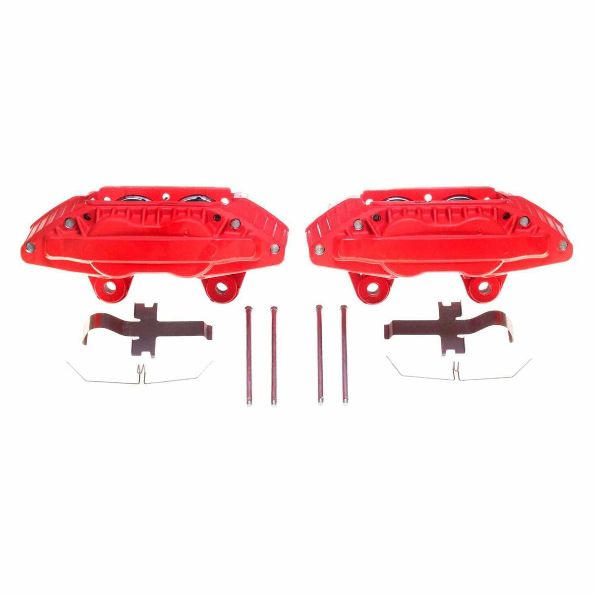 Power Stop 90-96 Nissan 300ZX Front Red Calipers - Pair - S1399