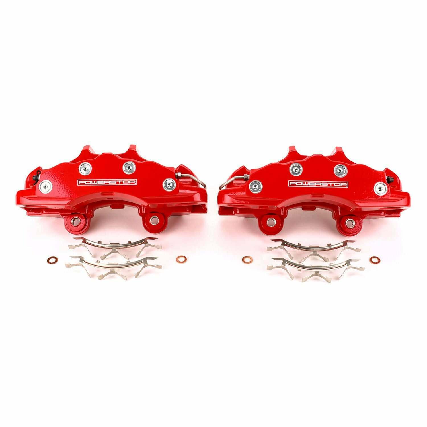 Power Stop 06-13 Chevrolet Corvette Front Red Calipers - Pair - S15042