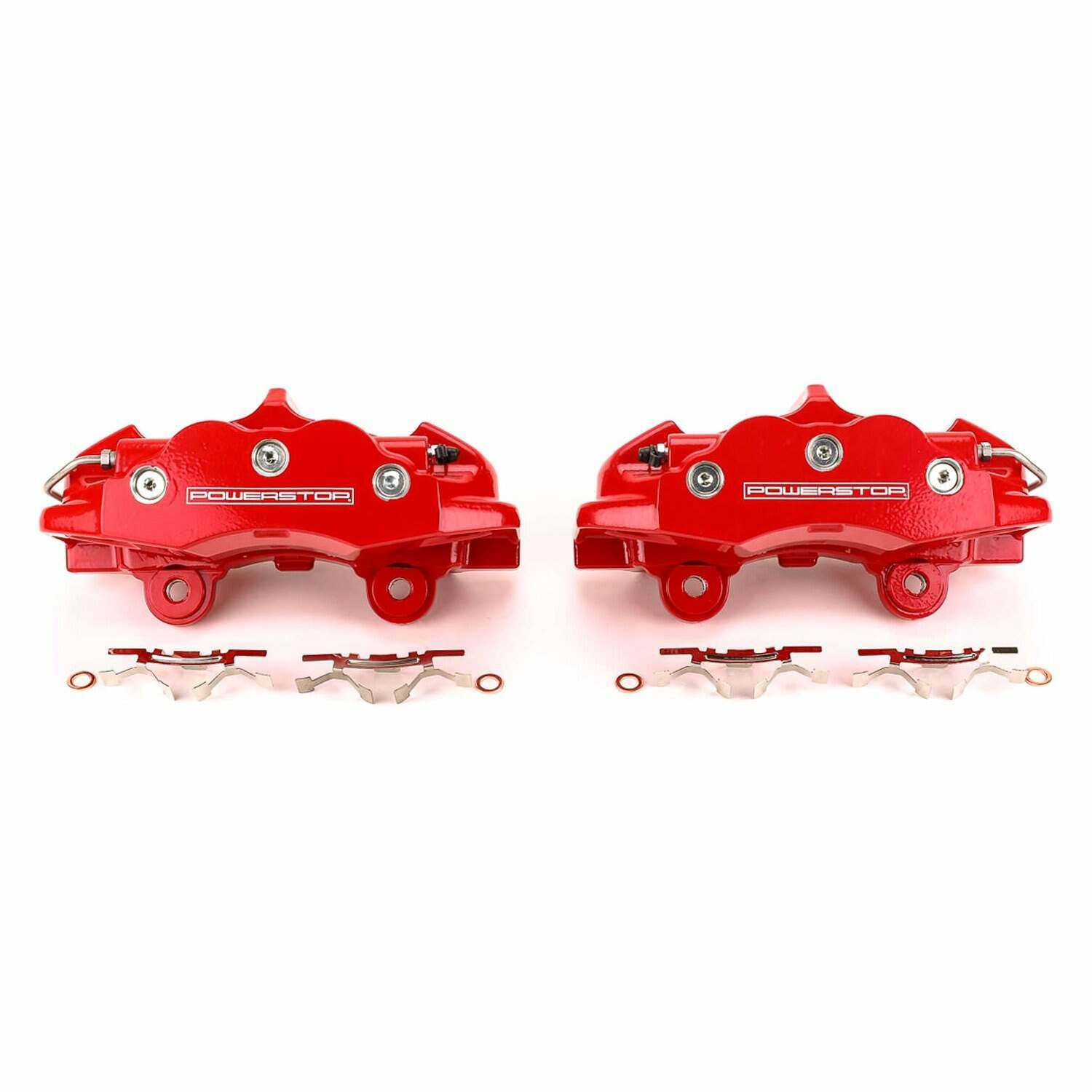 Power Stop 06-13 Chevrolet Corvette Rear Red Calipers - Pair - S15044