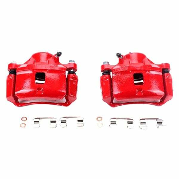 Power Stop 95-00 Chrysler Sebring Front Red Calipers w/Brackets - Pair - S1694