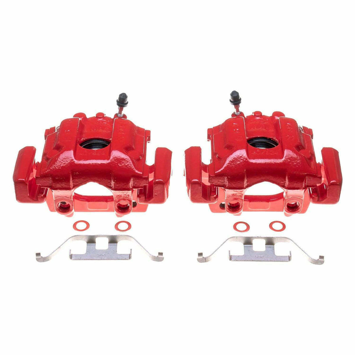 Power Stop 1995 BMW 740i Rear Red Calipers - Pair - S1886