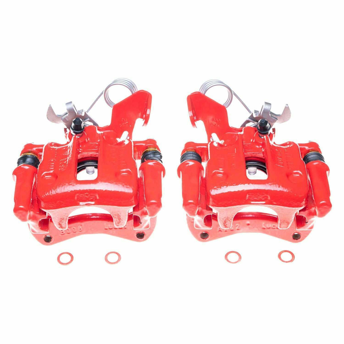 Power Stop 96-01 Audi A4 Quattro Rear Red Calipers - Pair - S1978