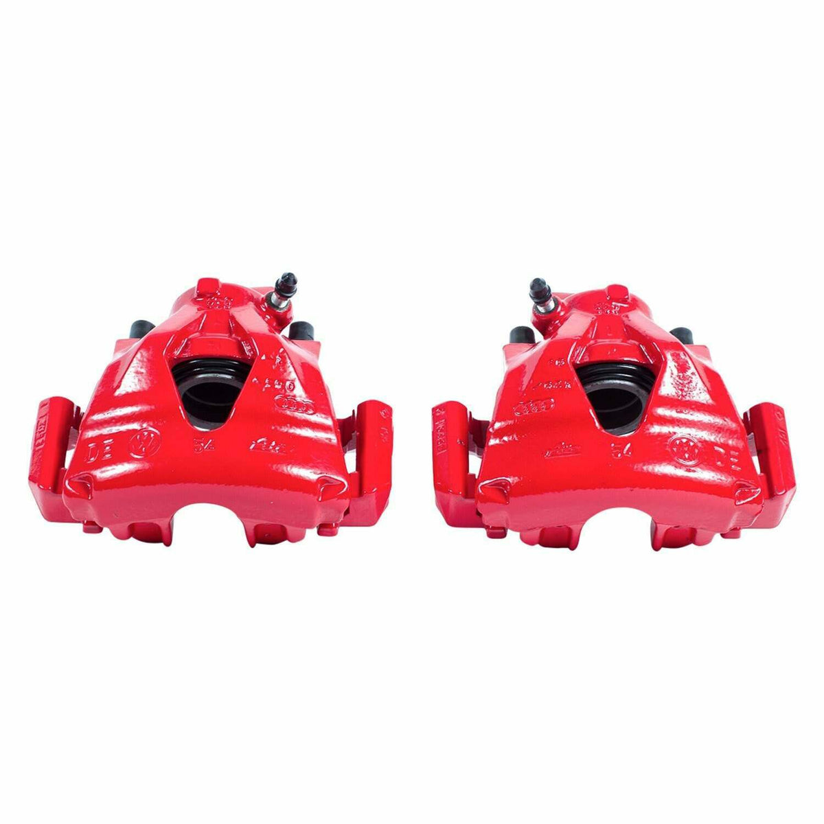 Power Stop 00-06 Audi TT Front Red Calipers w/Brackets - Pair - S2014B