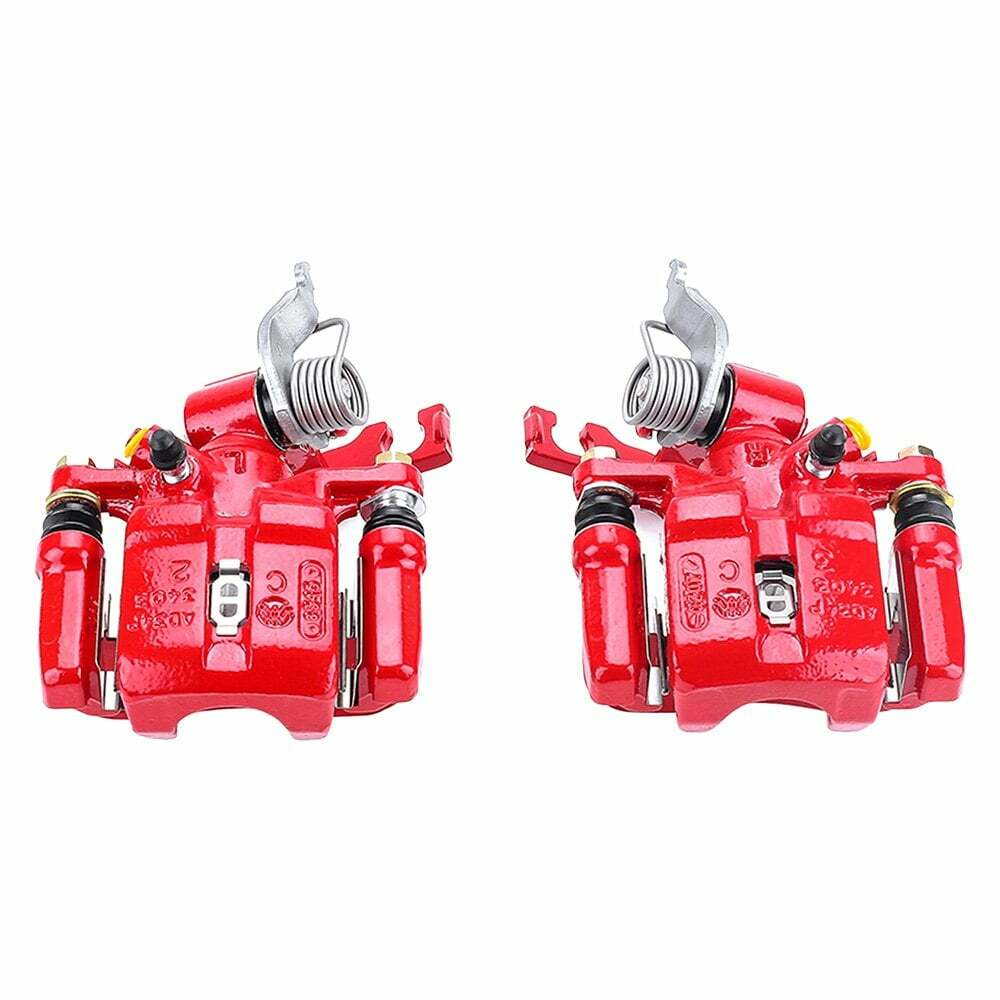 Power Stop 98-02 Honda Accord Rear Red Calipers w/Brackets - Pair - S2088