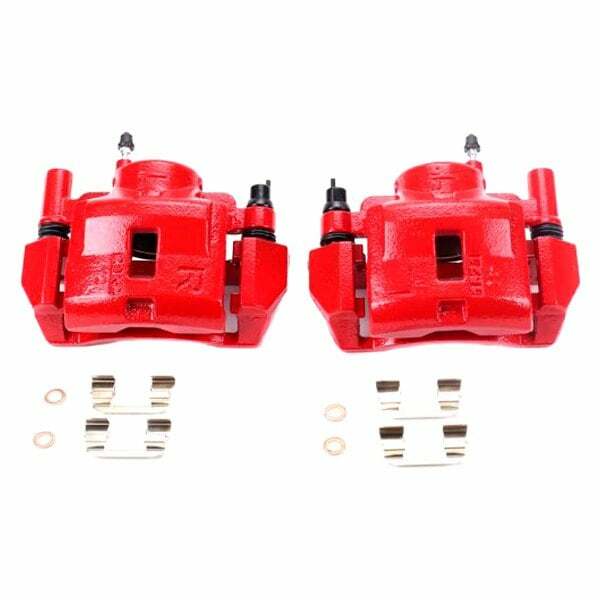 Power Stop 00-02 Mazda 626 Front Red Calipers w/Brackets - Pair - S2608