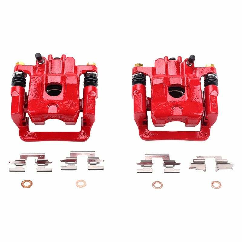 Power Stop 01-06 Acura MDX Rear Red Calipers w/Brackets - Pair - S2674