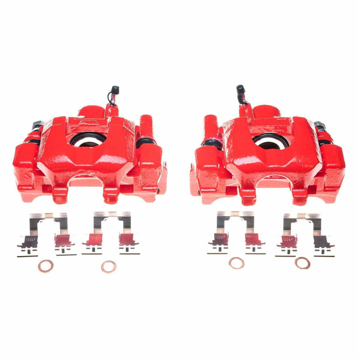 Power Stop 01-03 Toyota Highlander Rear Red Calipers - Pair - S2684B
