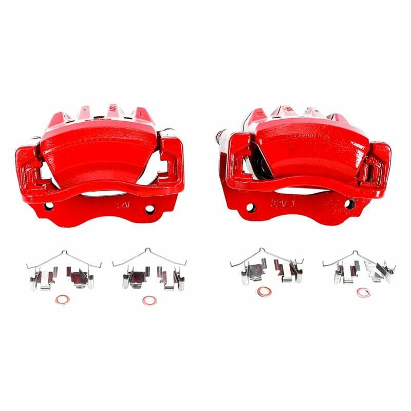 Power Stop 98-05 Lexus GS300 Front Red Calipers w/Brackets - Pair - S2774