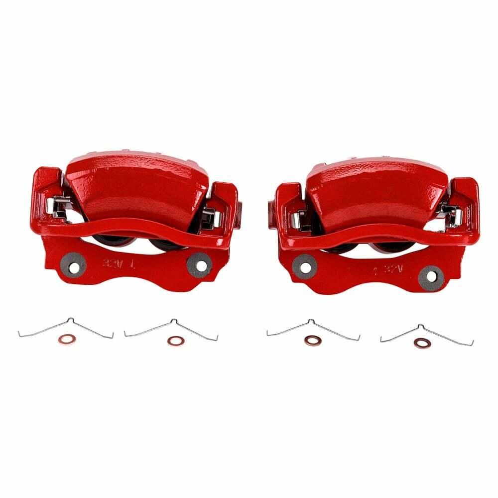 Power Stop 01-05 Lexus IS300 Front Red Calipers w/Brackets - Pair - S2778