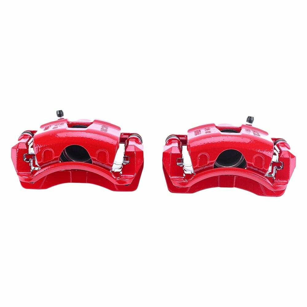 Power Stop 04-11 Chevrolet Aveo Front Red Calipers w/Brackets - Pair - S2810