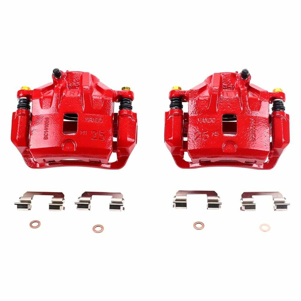 Power Stop 04-05 Hyundai Sonata Front Red Calipers w/Brackets - Pair - S2832