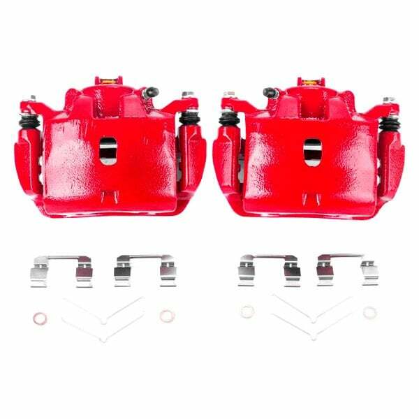 Power Stop 13-15 Acura ILX Front Red Calipers w/Brackets - Pair - S2916