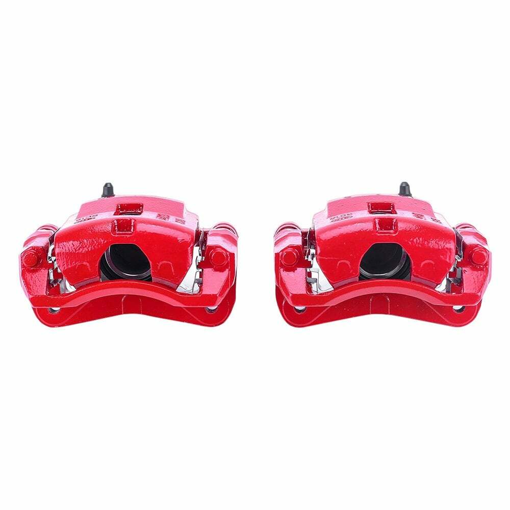 Power Stop 03-05 Kia Rio Front Red Calipers w/Brackets - Pair - S2918