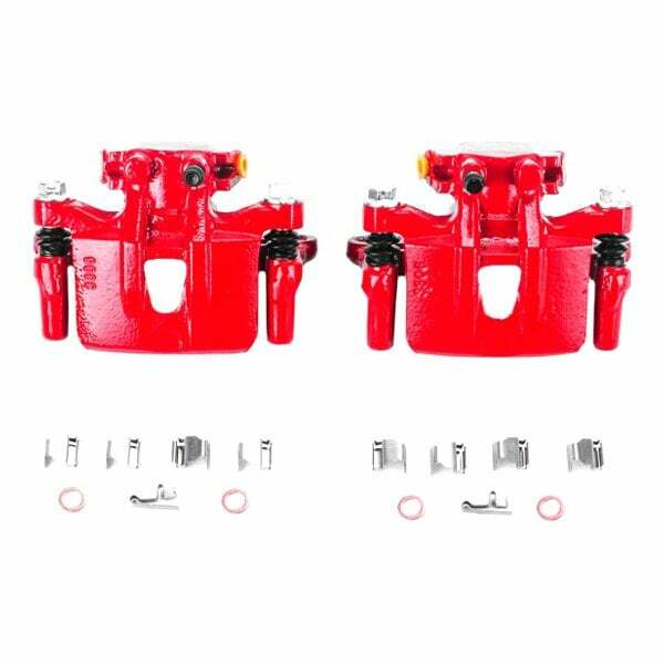 Power Stop 04-08 Mitsubishi Endeavor Rear Red Calipers w/Brackets - Pair - S2932
