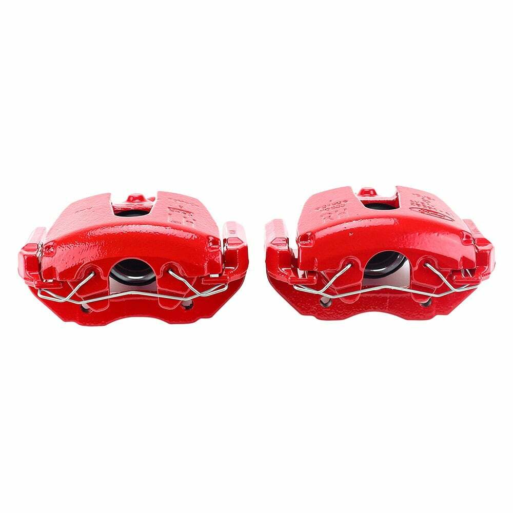 Power Stop 08-13 Mazda 3 Front Red Calipers w/Brackets - Pair - S2942B