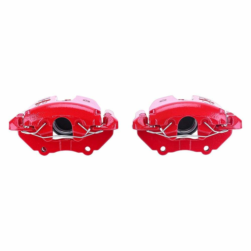 Power Stop 08-09 Mazda 3 Front Red Calipers w/Brackets - Pair - S2942E