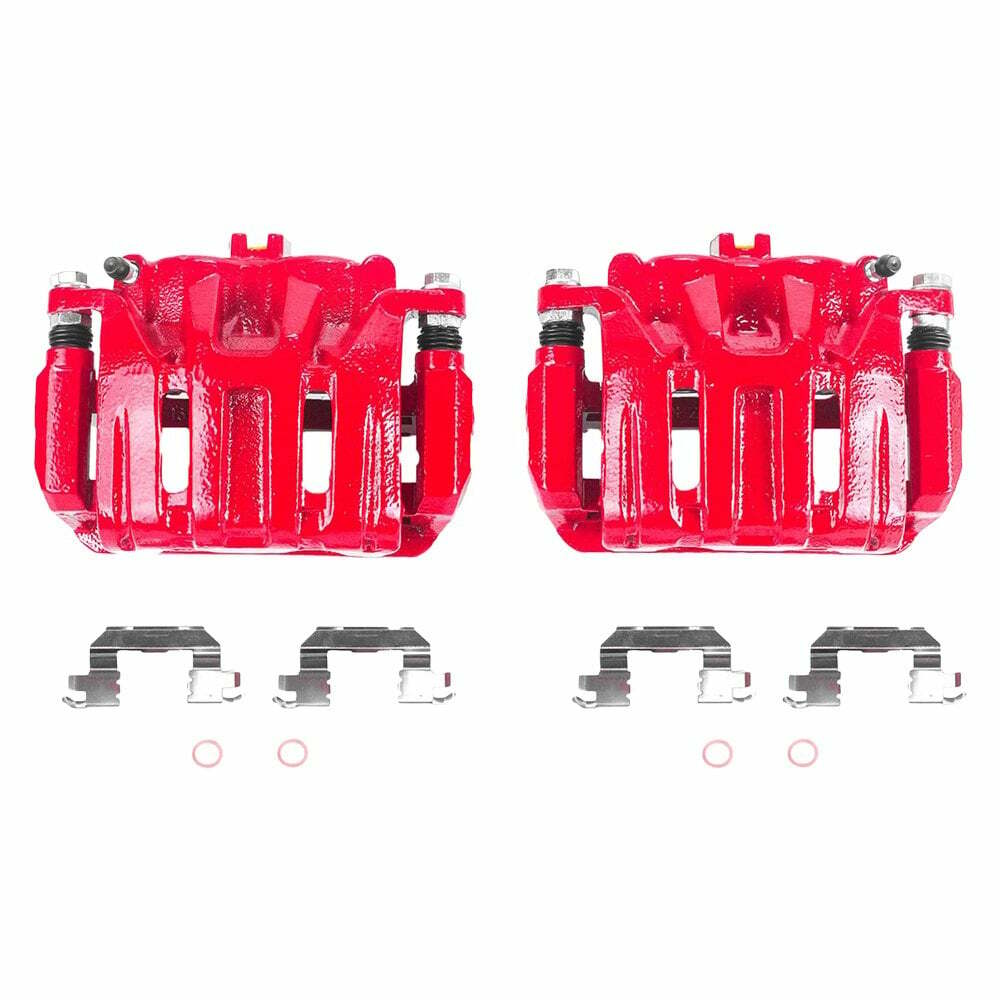 Power Stop 07-12 Acura RDX Front Red Calipers w/Brackets - Pair - S2958