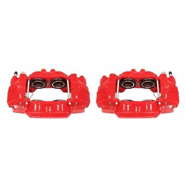 Power Stop 03-09 Toyota 4Runner Front Red Calipers w/o Brackets - Pair - S2984