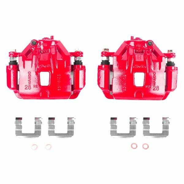 Power Stop 10-11 Hyundai Azera Front Red Calipers w/Brackets - Pair - S3096