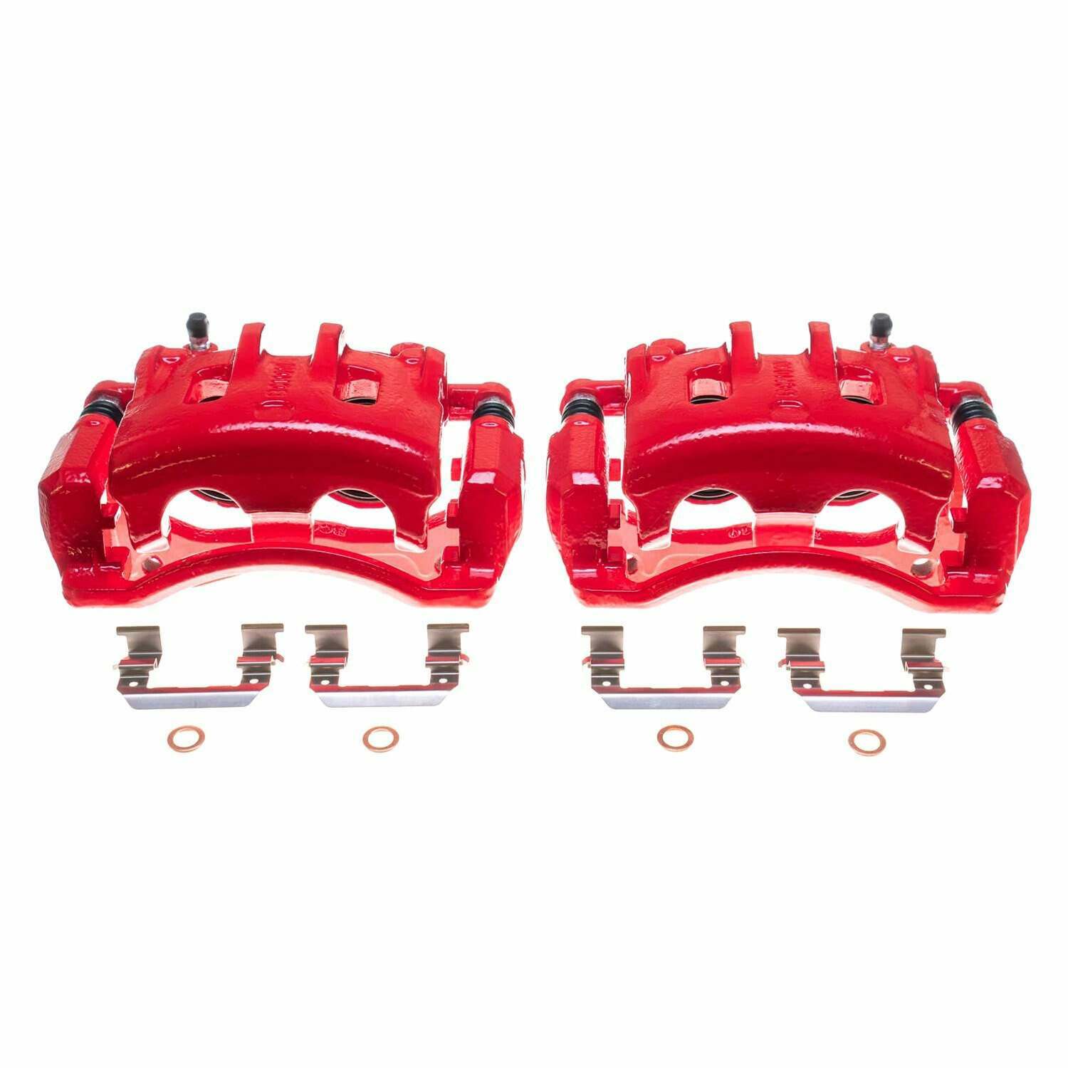 Power Stop 07-09 Hyundai Santa Fe Front Red Calipers - Pair - S3210
