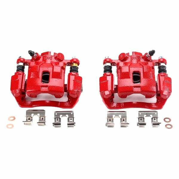 Power Stop 2005 Subaru Legacy Rear Red Calipers w/Brackets - Pair - S3216