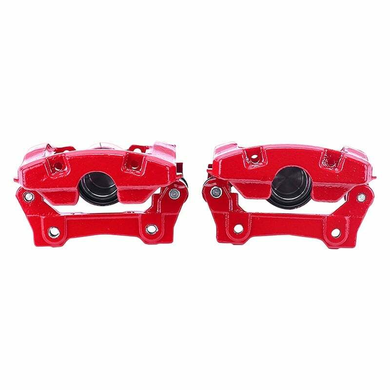 Power Stop 07-11 Lexus GS350 Rear Red Calipers w/Brackets - Pair - S3312
