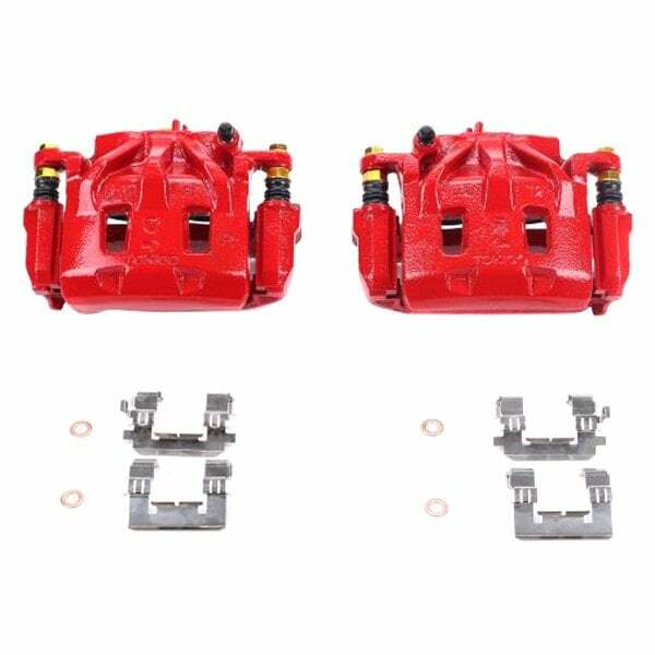 Power Stop 06-07 Subaru B9 Tribeca Front Red Calipers w/Brackets - Pair - S3348