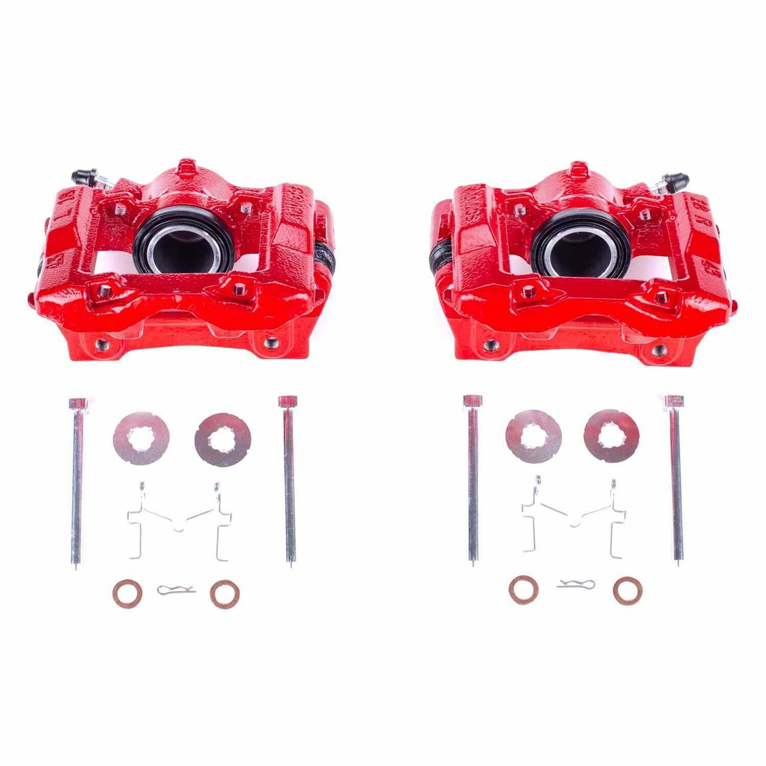 Power Stop 2006 Lexus GS300 Rear Red Calipers w/Brackets - Pair - S3406